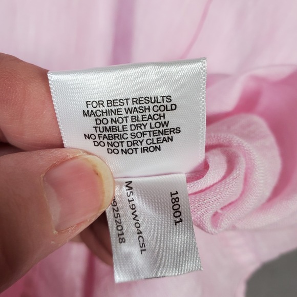 Peter Millar Shirt Mens XL Pink 100% Linen Long Sleeve Button Up Preppy Classic - Picture 10 of 10